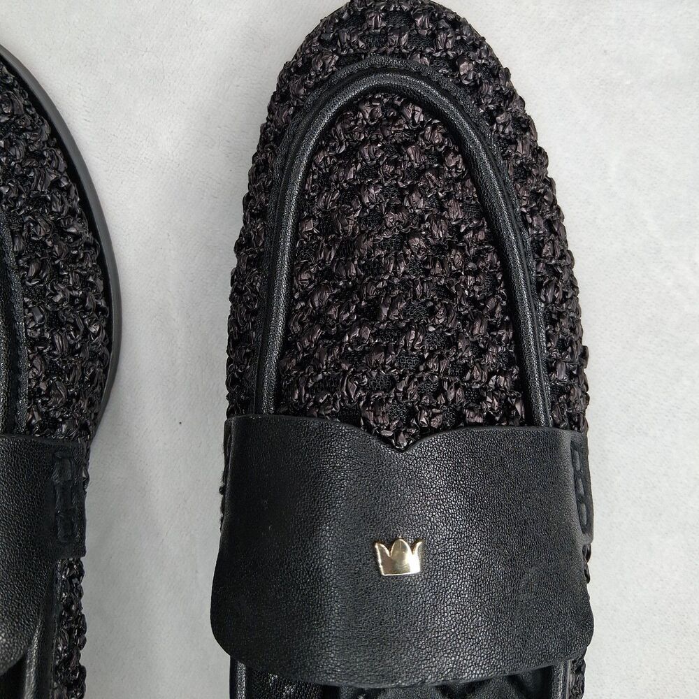 Birdies Women's The Starling 20 Loafers In Black Openweave Size 8 - Picture 6 of 16